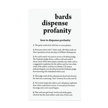 Load image into Gallery viewer, Bards Dispense Profanity Game