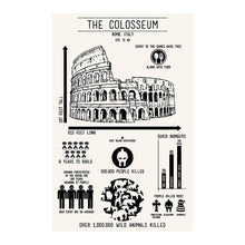 Load image into Gallery viewer, Colosseum Infographic Screenprint
