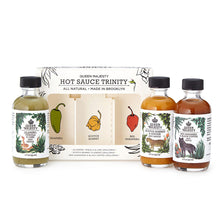 Load image into Gallery viewer, Trio of Travel-Sized Hot Sauces