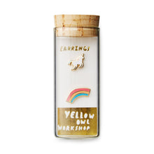 Load image into Gallery viewer, Unicorn & Rainbow Mismatched Earrings