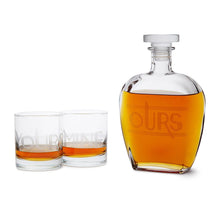 Load image into Gallery viewer, Yours, Mine & Ours Engraved Decanter Set